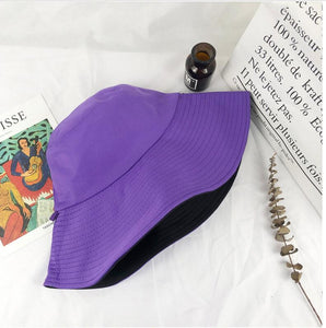 Chapeau anti-UV réversible - Bi-color - protection 50+ - Nature et Bien être - 100% de confort 100% de Bien-être -