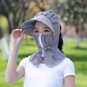 Chapeau anti-UV intégrale - protection visage - indice 50+ - Nature et Bien être - 100% de confort 100% de Bien-être -